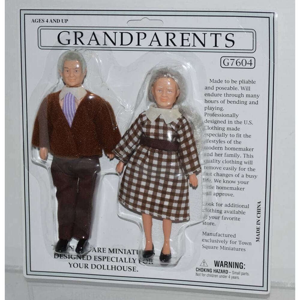 Dollhouse Miniatures Grandparents Dolls